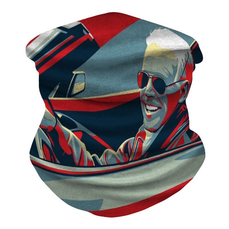 Joe biden bedrukt gezichtsmasker halve zon stofbescherming sjaal 3d print  x3uf: 13
