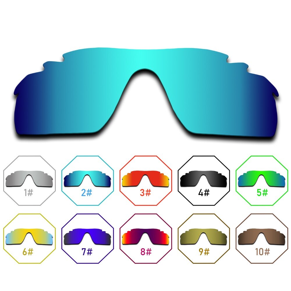 Lentes de repuesto polarizadas para marco ventilado RadarLock Path, muchos colores, antirreflectante, antiarañazos