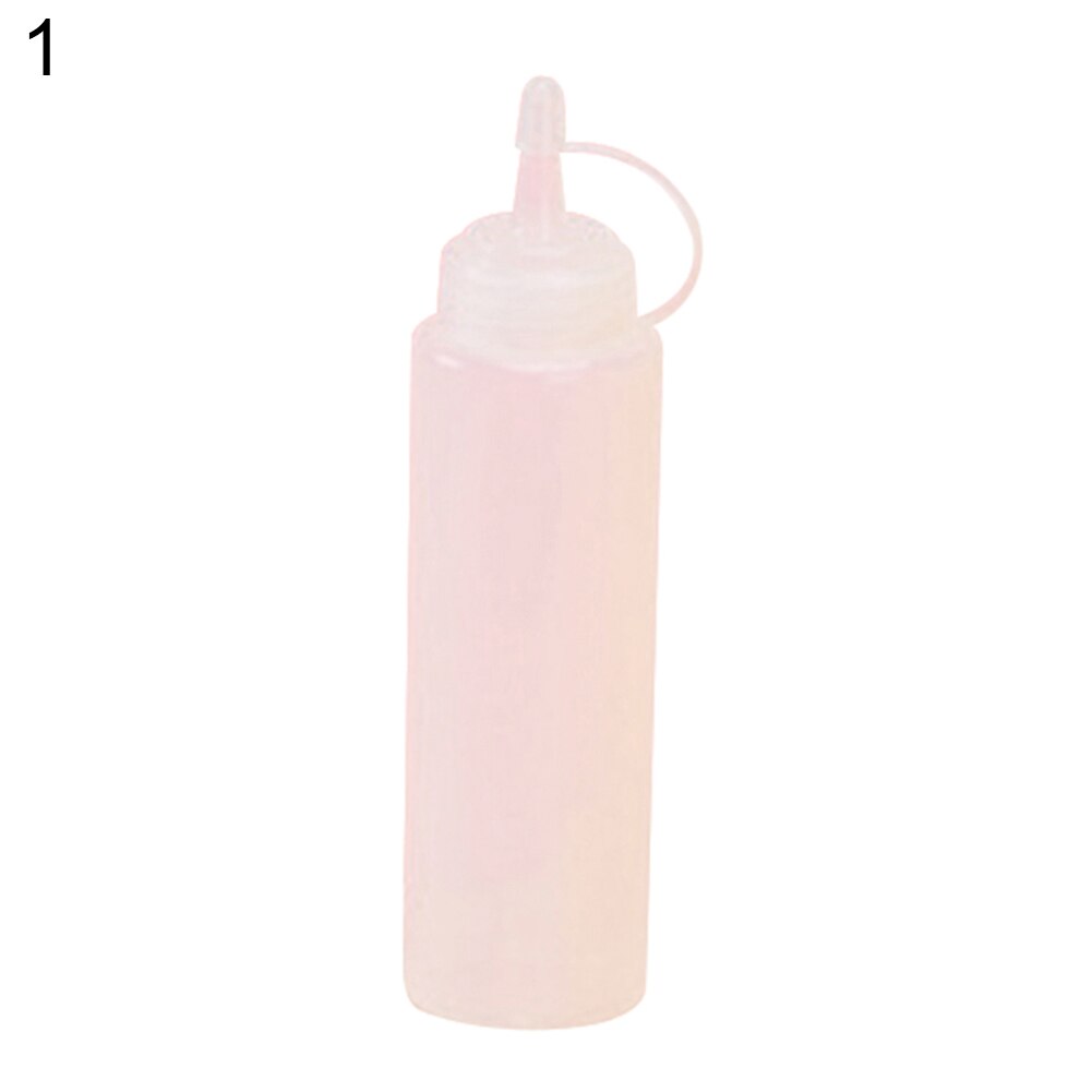 Praktisk kökspressflaska frukt sylt krydda sås vinäger ketchup dispenser olivolja dispenser flaskor kök pryl: 32oz vita