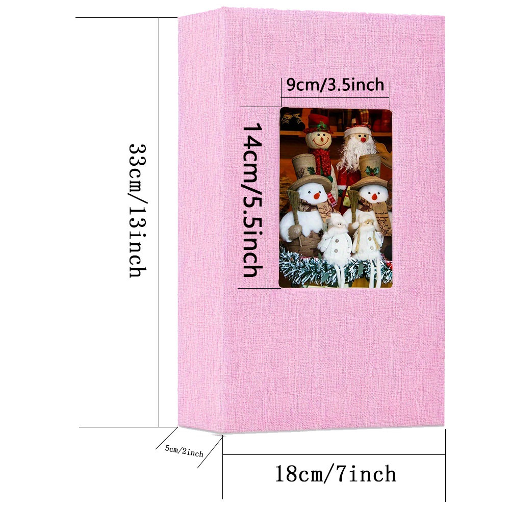 Fotoalbum med 300 lommer, fotobøker med 4 x 6 bilder, bildealbum med innstikk, bryllup, familie, jubileum, fotooppbevaring, jul