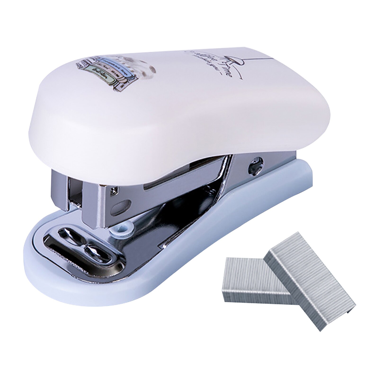 Mini Stapler Paper Binder Stationery Office Binding Tools School Supplies Portable Mini Paper Binder School Office Supplies