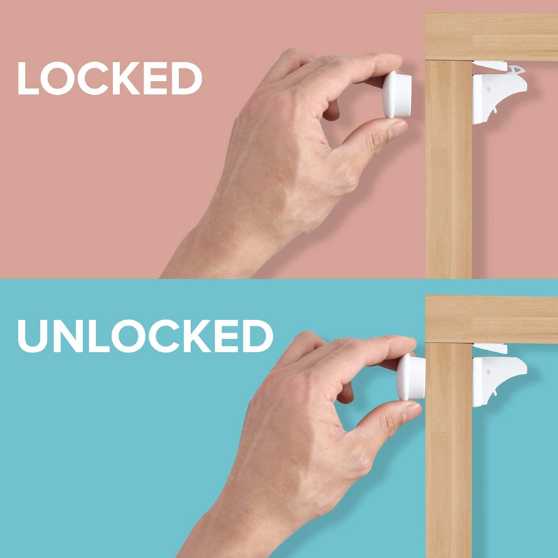 Magnetic Cabinet Lock Key Replacement - Super Magnet For Most Brand Children'S Cabinets And Drawer Locks, Keychain 2 Package Key