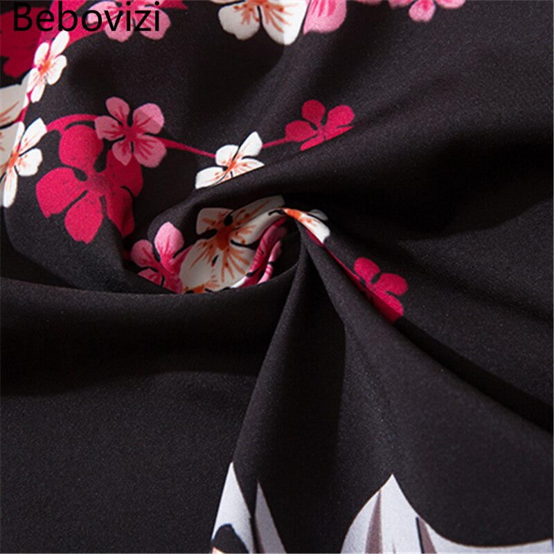 Bebovizi Japanse Crane Sakura Kimono Pak Dunne Traditionele Broek Mannen Aziatische Kleding Elastische Taille Broek Losse Broek Cosplay