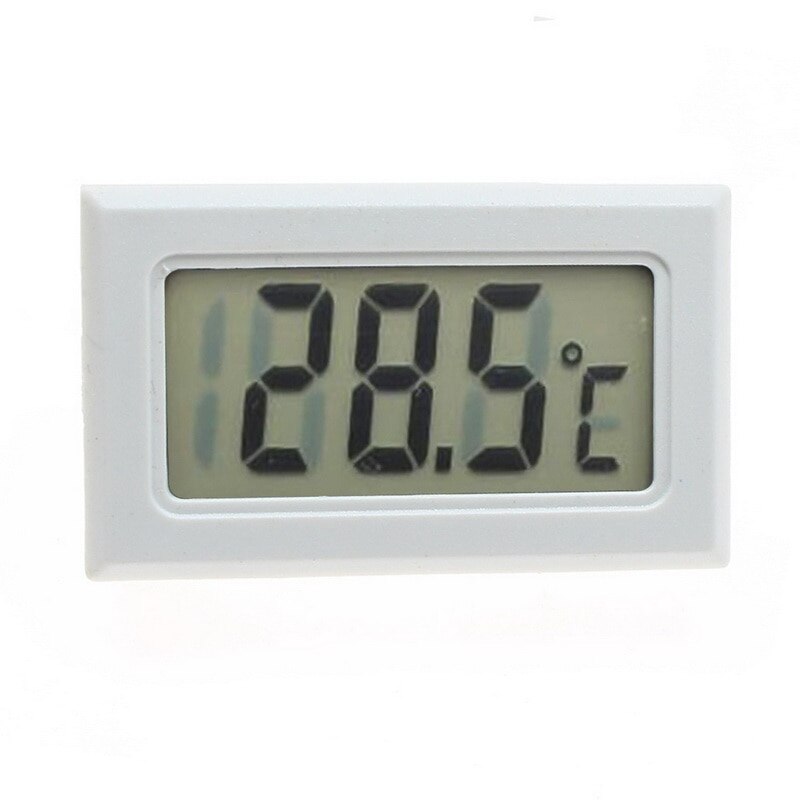 LCD Digital Thermometer -50~110 degree Fridge Thermometer Fridges Freezers Coolers Aquarium Chillers Mini Probe Instrument: white no wire