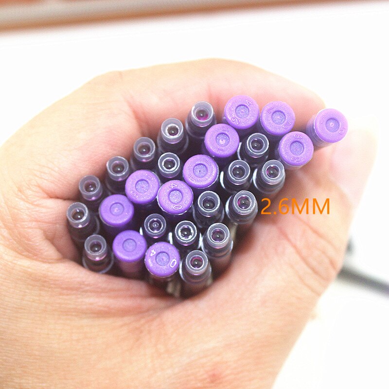 30 PCS Calligraphy Fountain Pen Smooth Ink purple Students School Office Supplies