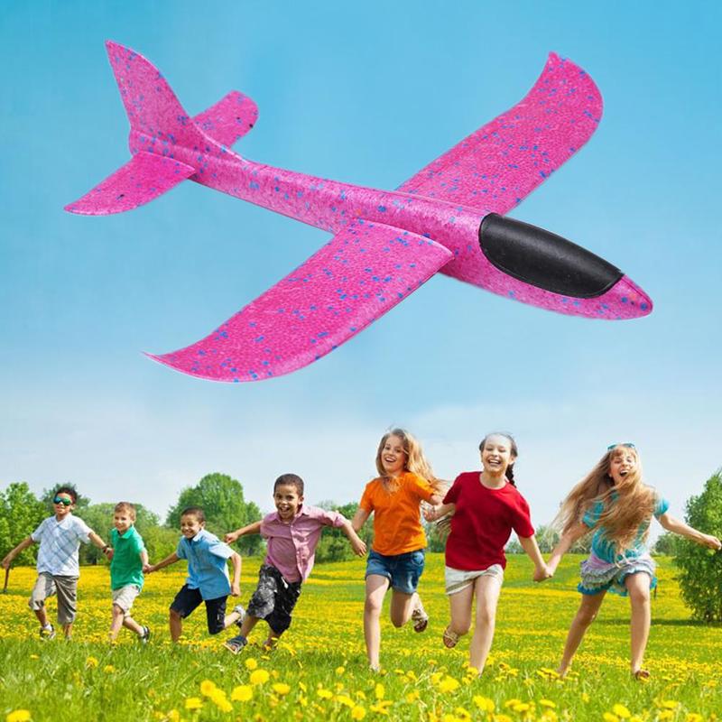 48 Cm Hand Gooi Flying Zweefvliegtuig Planes Foam Vliegtuigen Epp Slip Modelvliegtuigen Party Game Kinderen Foam Plastic Vliegtuig