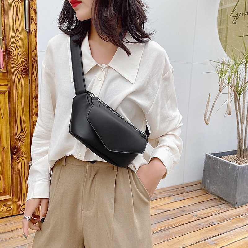 Marsupi Casual per donna borsa a tracolla in morbida pelle borsa da viaggio piccola da viaggio verde nero borsa da marsupio femminile borse da cintura Bolsos
