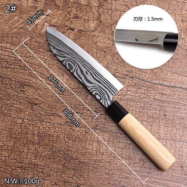 RSCHEF Japanese stainless steel sharp knives knives kitchen knives advertising: 5