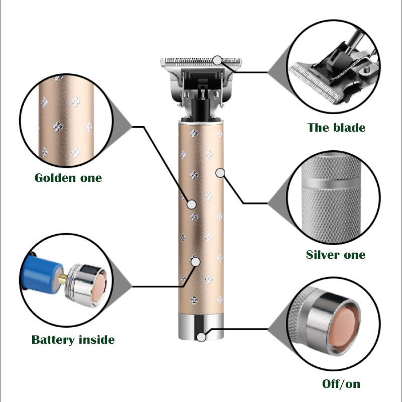 Kemei 0mm Glatze Haar Haarschneidemaschine haar Trimmer Schlag kabellos Trimmer Männer Haar Schneiden Maschine