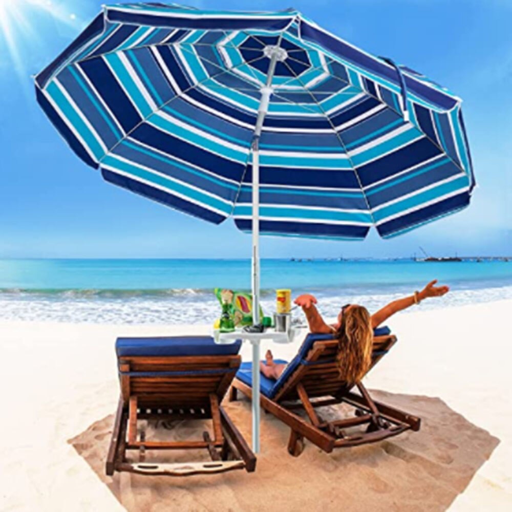 Strand Sonnenschirm Tisch Tablett Snack Wasser Tasse Halfter Getränke Flasche Halfter für Strand Terrasse Garten Schwimmbad mit Tasse Halfter