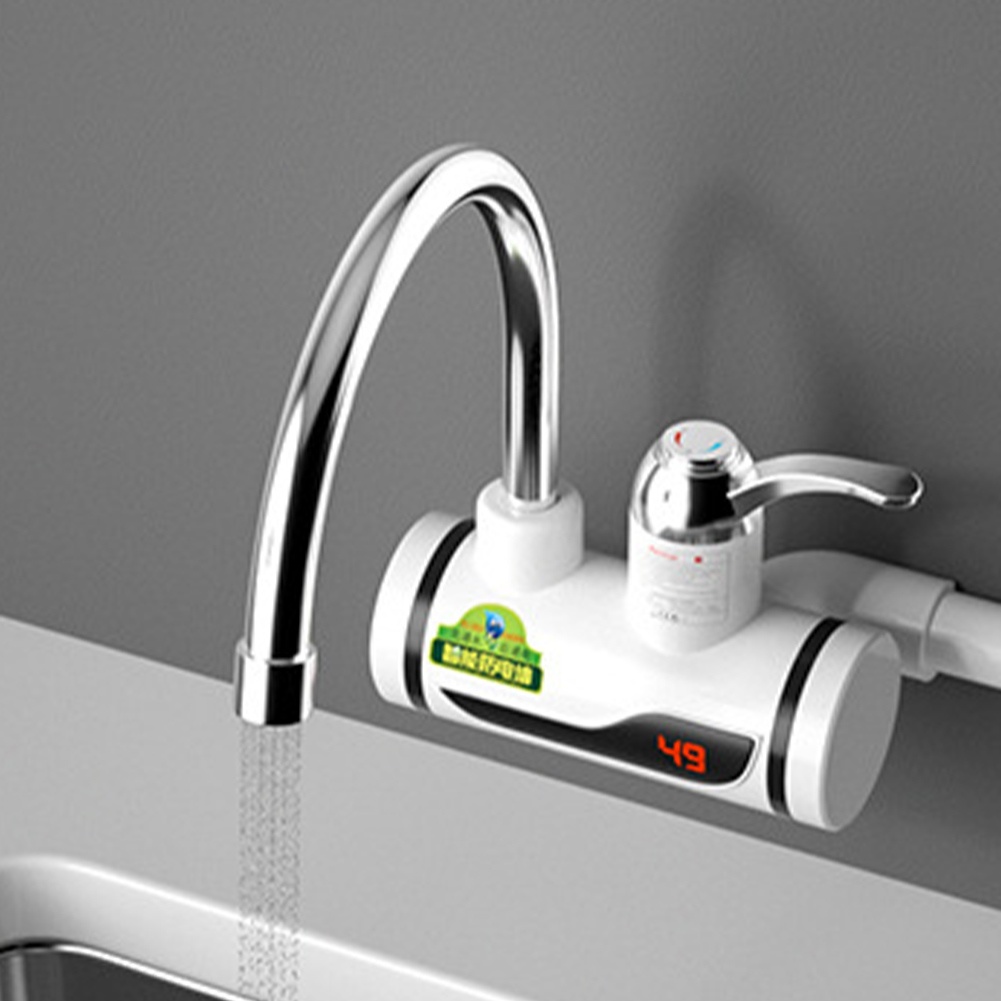 Elektrische Warme Koude Mixer Kraan 3000W Instant Verwarming Kraan 360 Graden Rotatie Snelle Verwarming Kraan Digitale Keuken Badkamer Benodigdheden