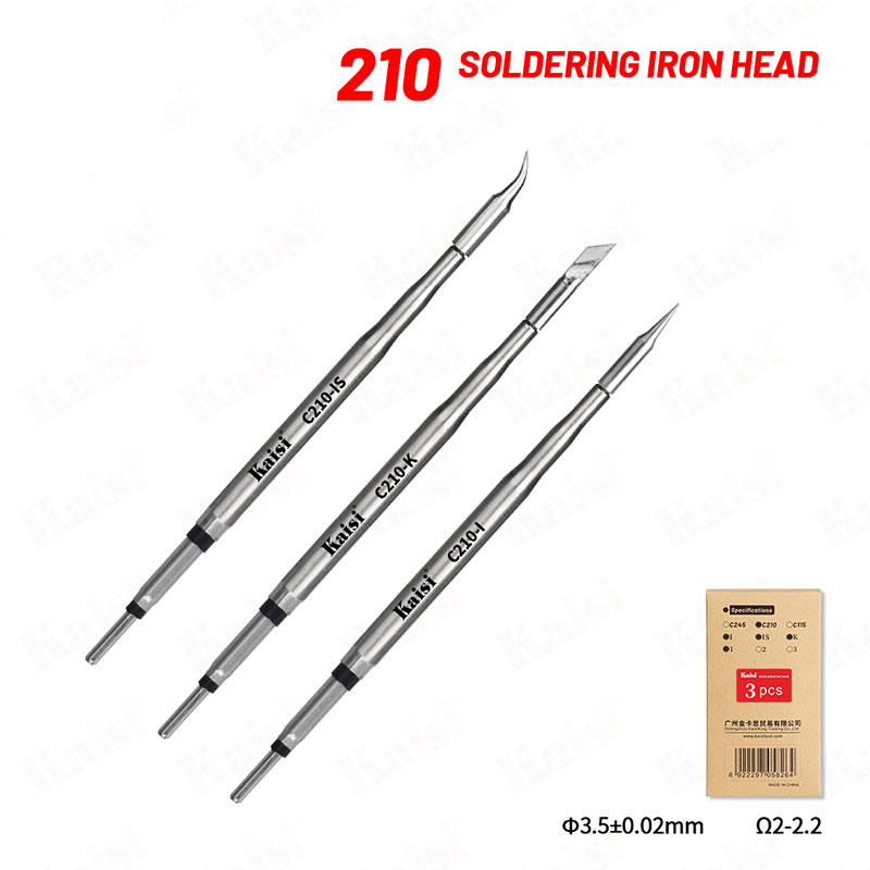 Kaisi C115 C210 C245 Soldering Iron Tips Lead Free Compatible Sugon Aifen Aixun Maant GVM Oss Sunshine Soldering Station Handle: pink