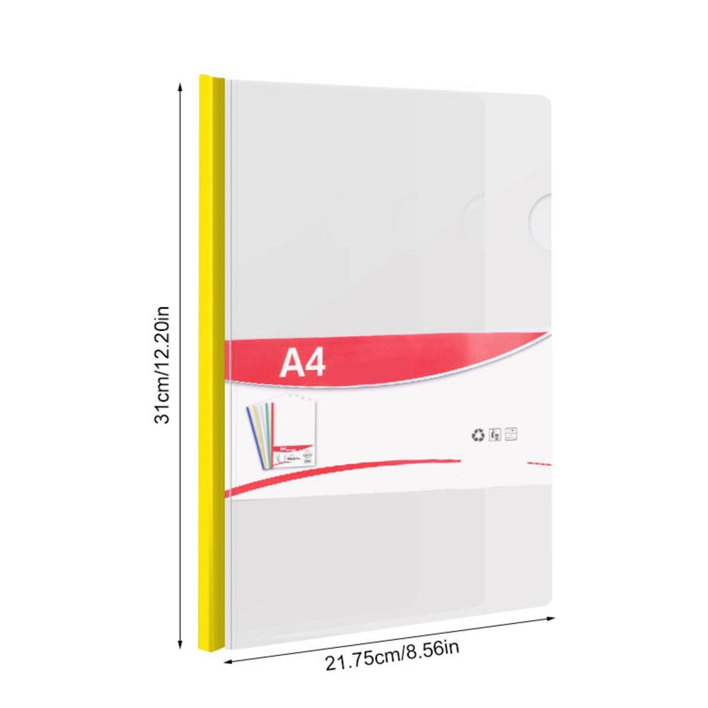 Transparent Folder 10Pcs Resume Presentation FILE Folders Report Cover With Sliding Bar Manager Binder For A4 Size Paper