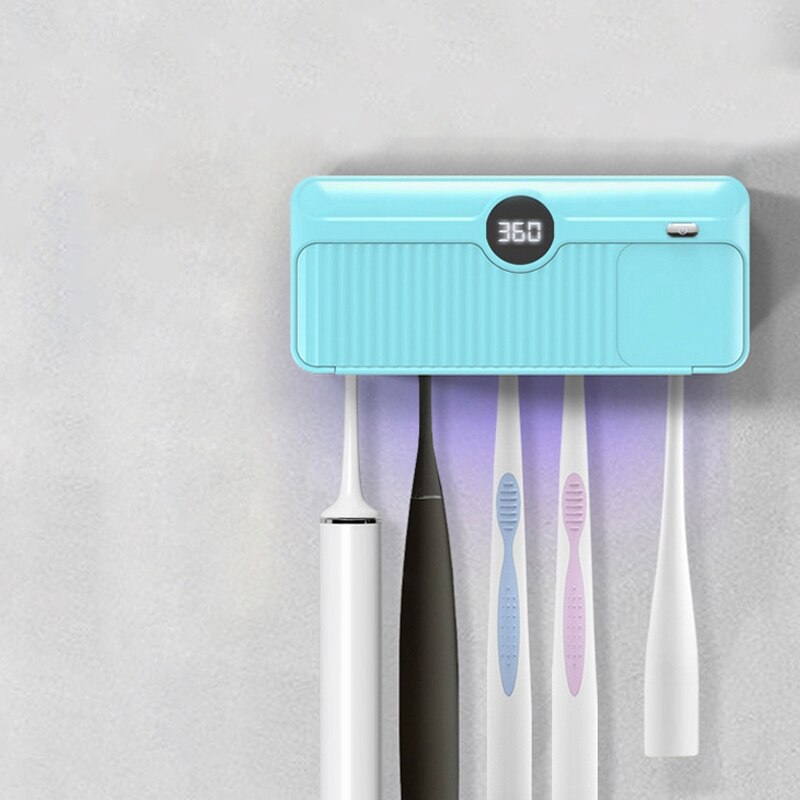 Smart UVC Disinfection Toothbrush Holder Disinfection Tool Drying LED Portable Toothbrush Disinfection Box