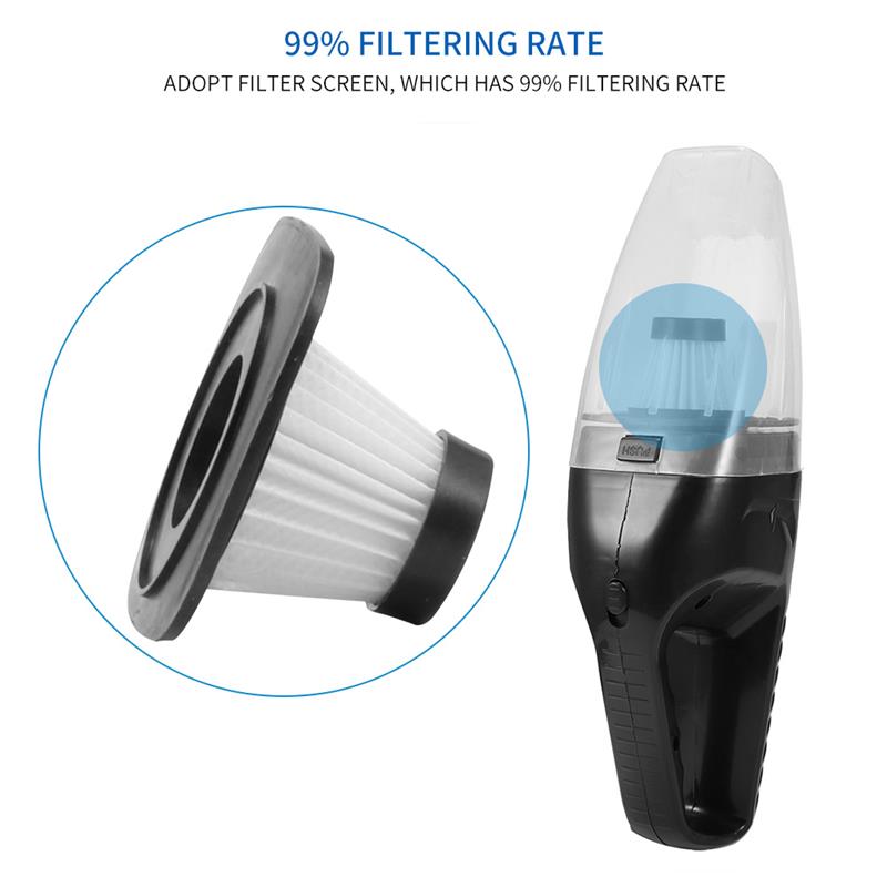 Portable Car Handheld Vacuum High Power Cordless Handheld USB Rechargeable Car Cleaner Hand Held Vehicle Vacuum Cleaner