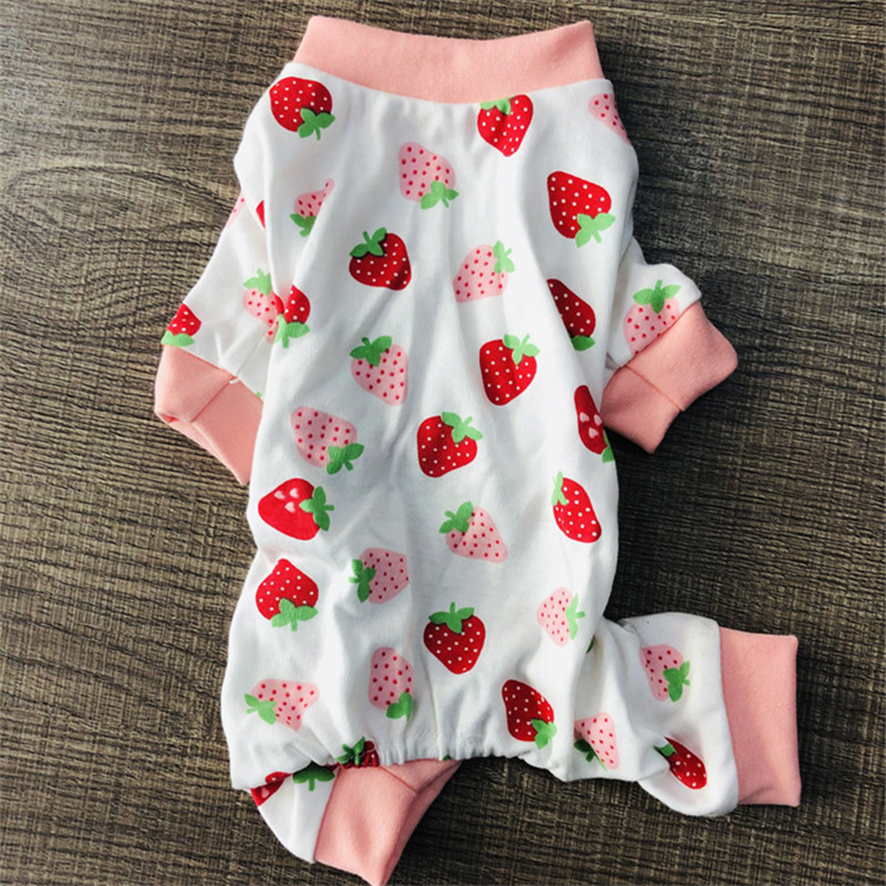 Pyjama en coton pour chien, combinaison, Chihuahua, Yorkshire, Poodle, poméranien, Schnauzer, vêtements pour chiots, directe, printemps et été