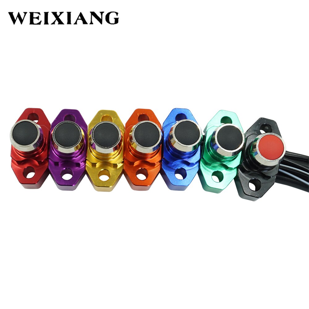 7/8" CNC Aluminum Motorcycle Switch Momentary Action Button Handlebar Mount Electric Power Start Kill Horn Switch
