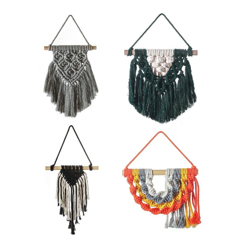 Bohemian Macrame Wall Hanging Tapestry Wedding Wall Decoration Backdrop Wall Decoration Home Bedroom Living Room Wall Ornament #
