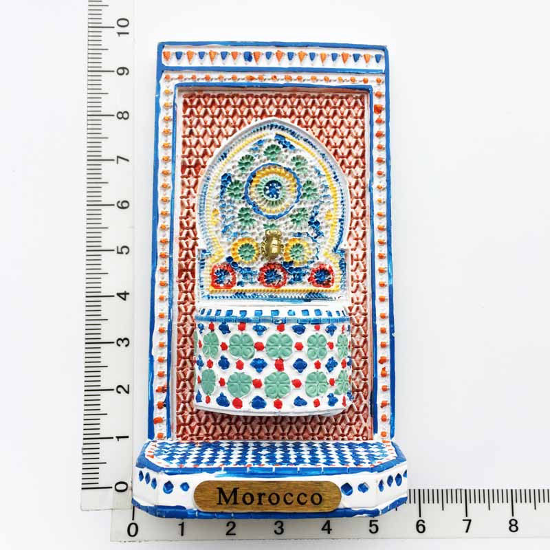Imanes turísticos 3D para nevera, decoración de recuerdo, manualidades, manualidades, colección de , europa, marruecos: AMA21040003