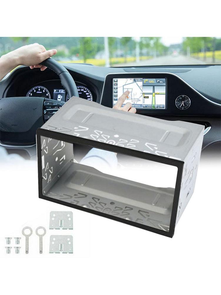 Universal Car Double DIN Installation Dash Kit Radio Head Unit Installation Frame Fittings Kit for Automotive Radio Player Box