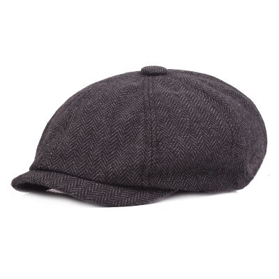 gorro octogonal para caballero, boina para hombre, otoño e invierno, para hombre, gorras planas para hombre