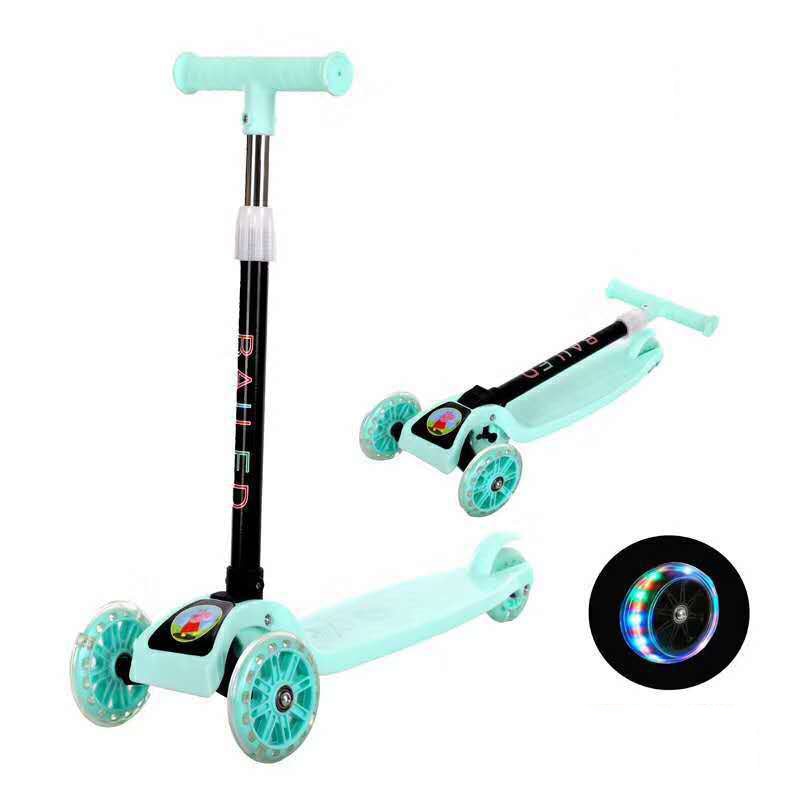 Kinderen Scooter Driewieler Baby 3 In 1 Loopfiets Rit Op Speelgoed Flash Vouwen Meter Auto Kind Speelgoed Rit Op speelgoed