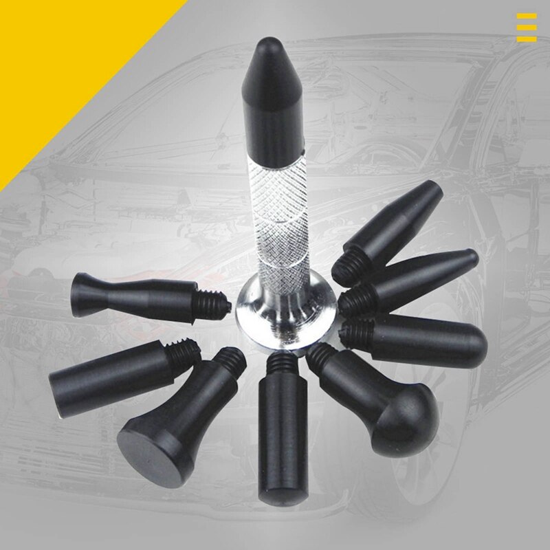 Juego de pluma de reparación de plástico para coche, eliminador de abolladuras sin pintura para el cuerpo del vehículo, Herramienta de mano de Metal de reparación de aplanamiento
