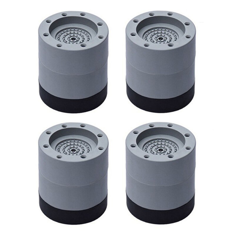 4Pcs Washing Machine Anti-Vibration Feet Heavy Duty Washer Dryer Pad Furniture Non Slip Raise Height Feet Floor Protectors Mat