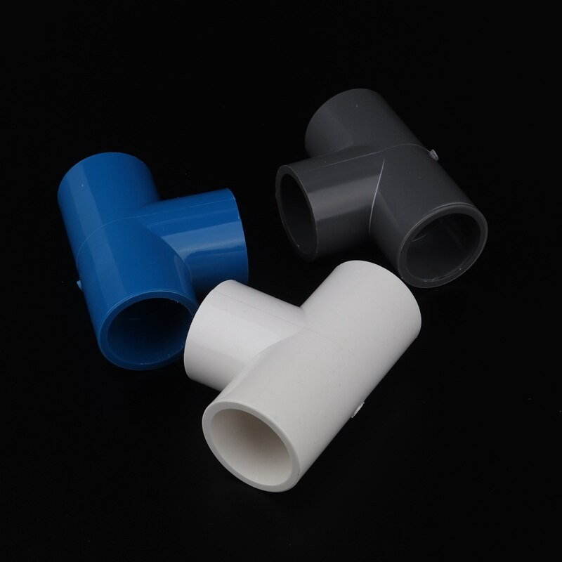 4pcs 20mm PVC 3 Way Connector 1/2" Equal Tee Connector PVC Water Pipe T Connector Aquarium Pipe Joints Three Way Connector
