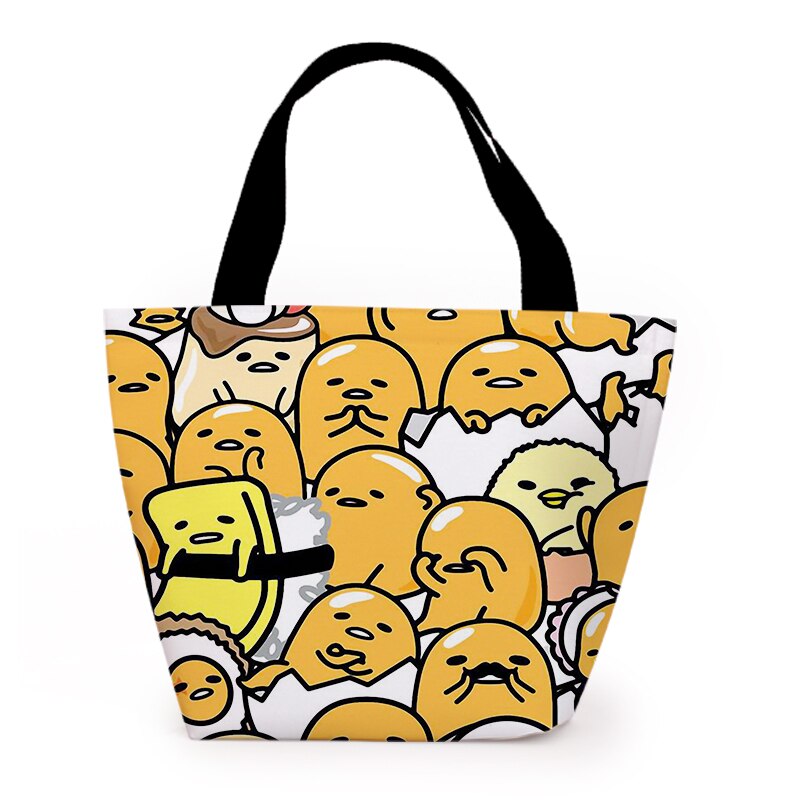 Gudetama Cartoon Cute Canvas Portable Lunch Bags Women Lunch Box Thermo Bag Office School Picnic Cooler Bag Bolsa Termica: 44