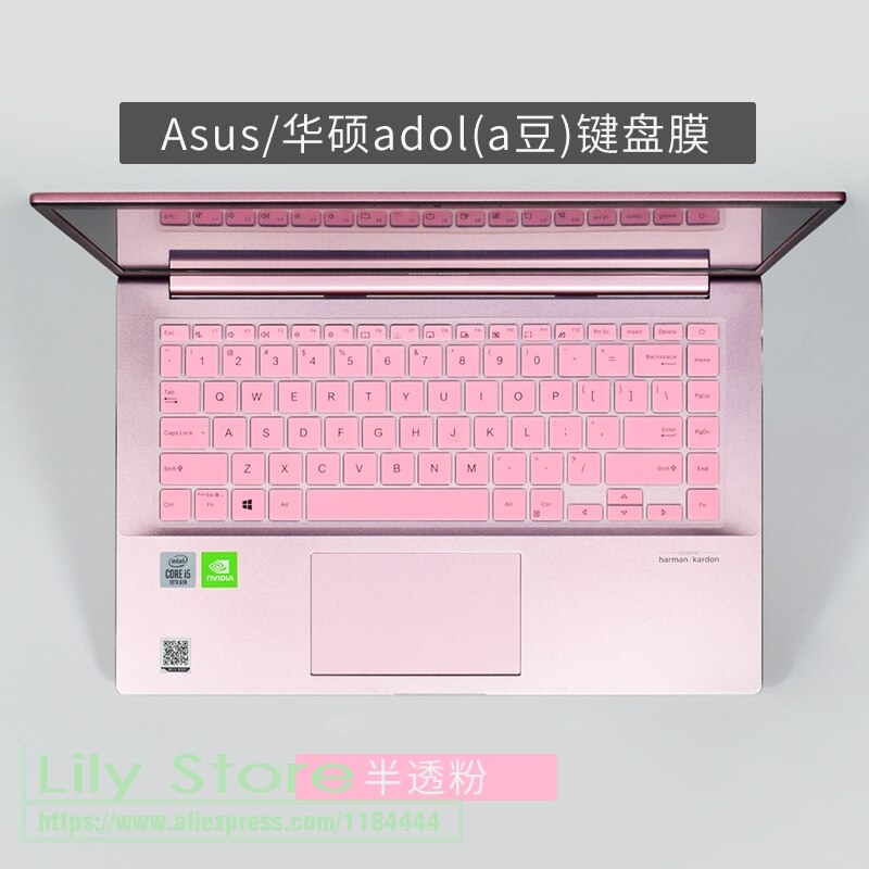 for ASUS Vivobook S14 S13 S333 13 S433 14 15 FA FL F Jq Silicone laptop Keyboard Cover Protector: pink