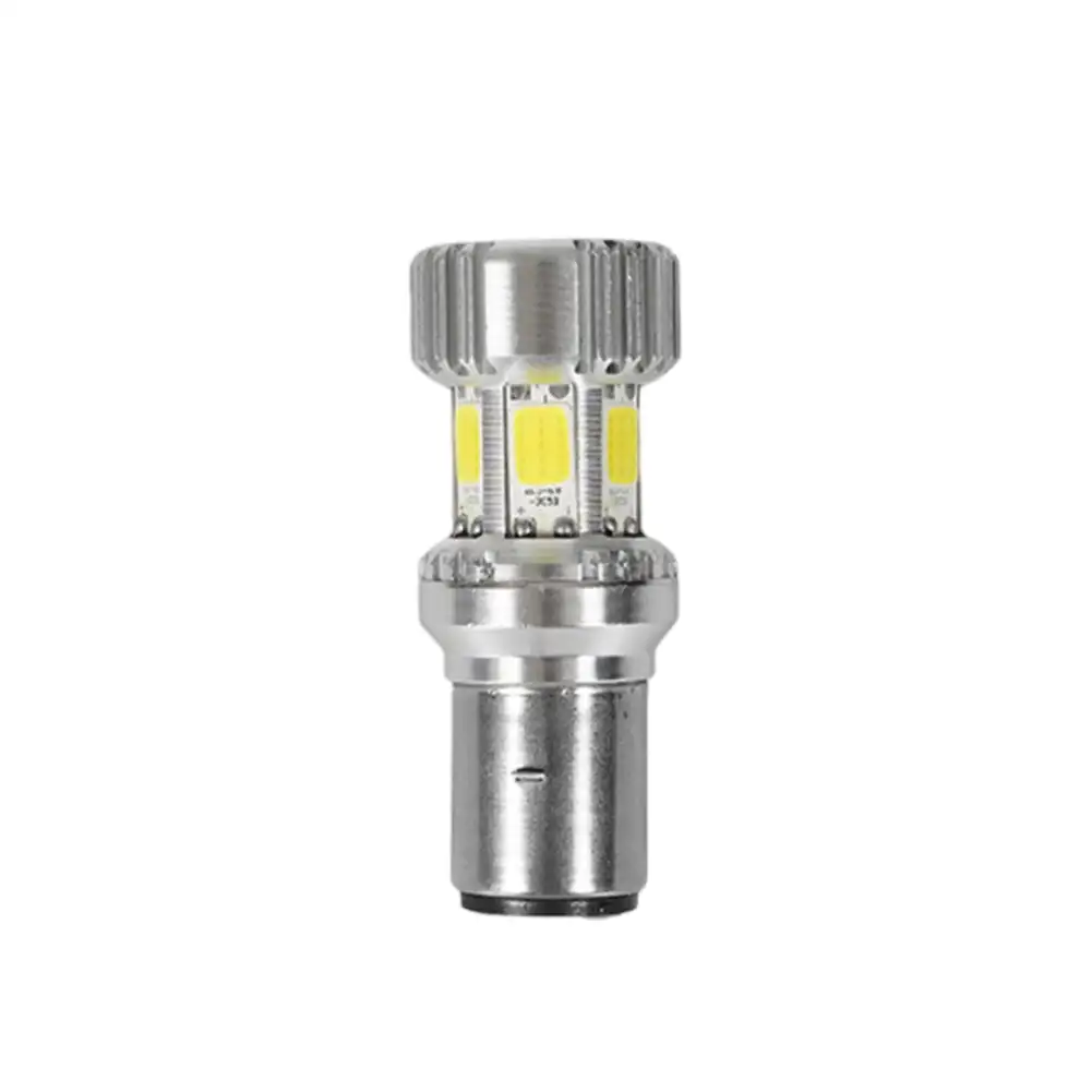 Motorrad H4 BA20D LED Scheinwerfer Birne Motorrad Licht Super Helle Lampe Lampen Rolle Motorrad DRL Lichter Aluminium Legierung: Armee Grün