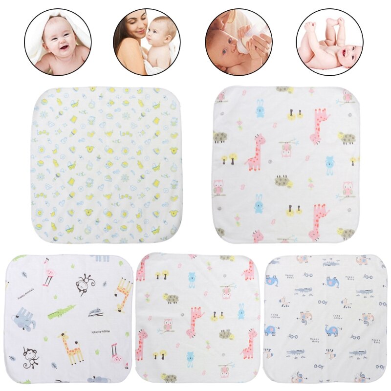 Babyhanddoek 25 x 25cm dunne mix katoen zachte doekjes voedselwas gezicht vierkant kinderen