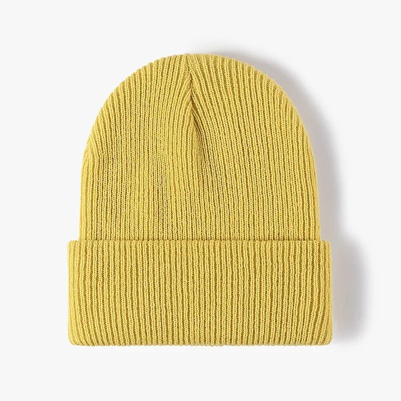 Vrouwen Mannen Herfst Winter Warm Beanie Hoed Effen Kleur Dame Mannelijke Stretch Gebreide Gehaakte Mutsen Hoed Cap voor Vrouwen Mannen Beanie: GRIJS
