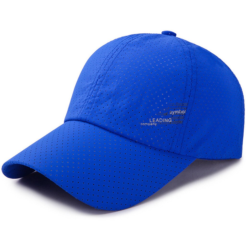 Summer Outdoor Suitable Mesh Patchwork Baseball Cap Unisex Soft And Comfortable Sun Hat Baseball Caps Шапка#l: Blue