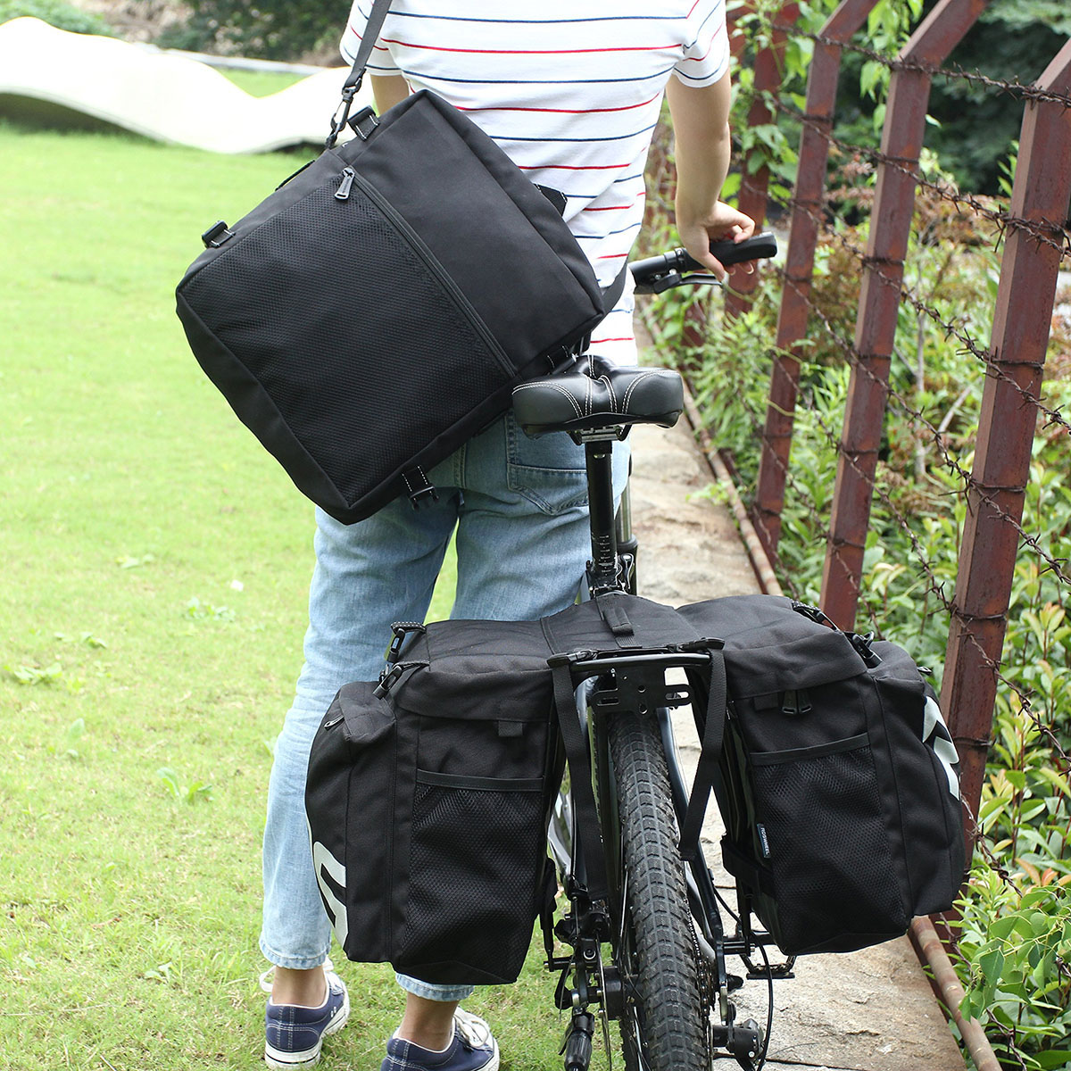 Fahrradrucksack, hintere Regaltasche, Mountainbike-Reitzubehör, drei in einer Sichtuan-Tibet-Linie, Kameltasche, großes FassungsvermöGen