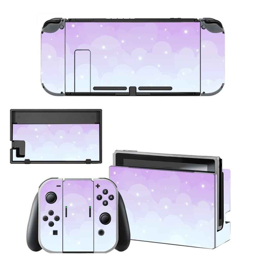 Pegatinas de la estrella del cielo estrellada para Nintendo Switch, pegatinas de la piel para la consola Nintendo Switch y el controlador Joy-Con: KQBYSNS0028