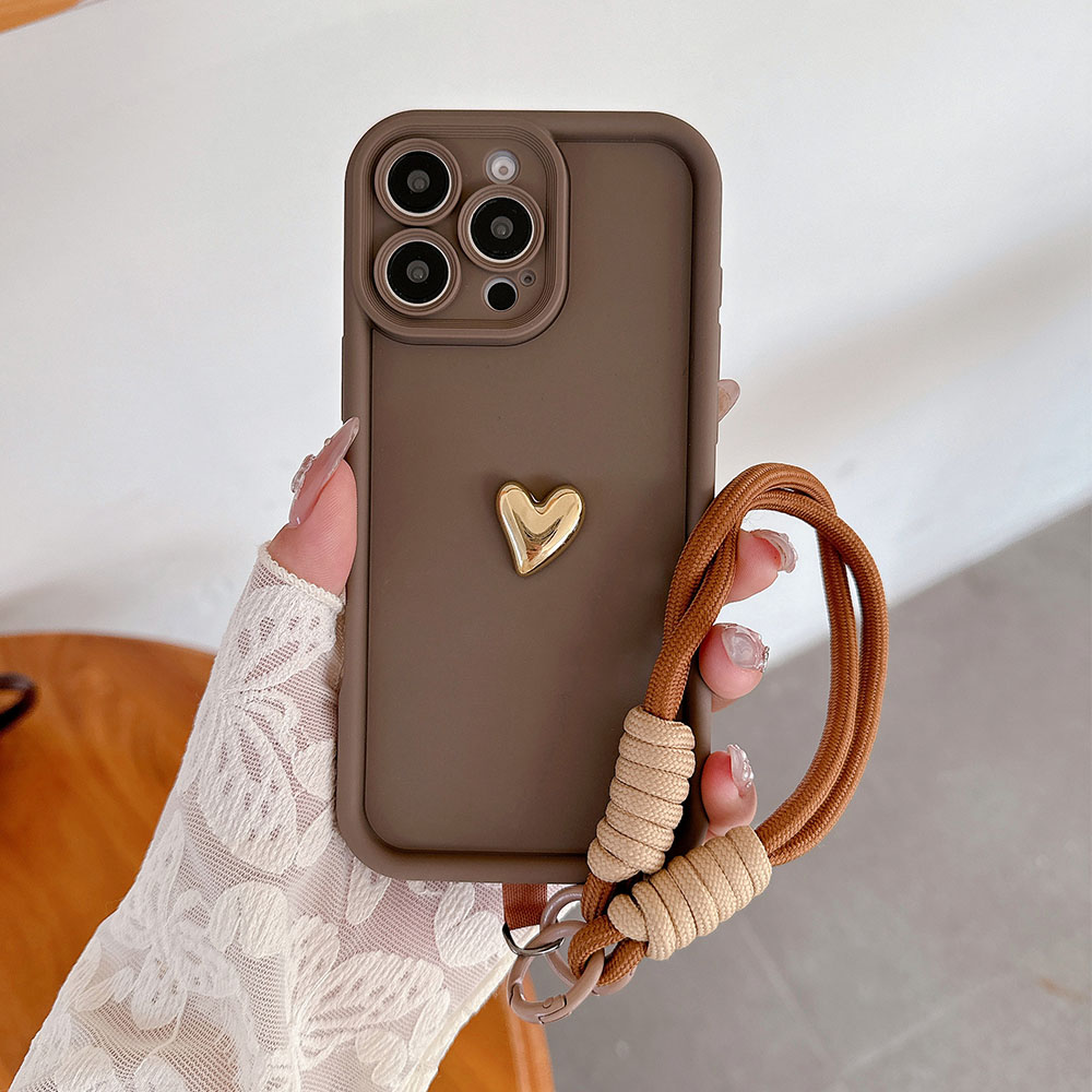 Voor Xiaomi Poco X3 NFC X4GT X5 X6 X7 Pro M6 Plus M5S M7 M3 POCO F6 F5 F4 F3 GT F2 Pro 4G 5G Lanyard Strap Hart Zachte Telefoon Case: Black / Voor iPhone 11