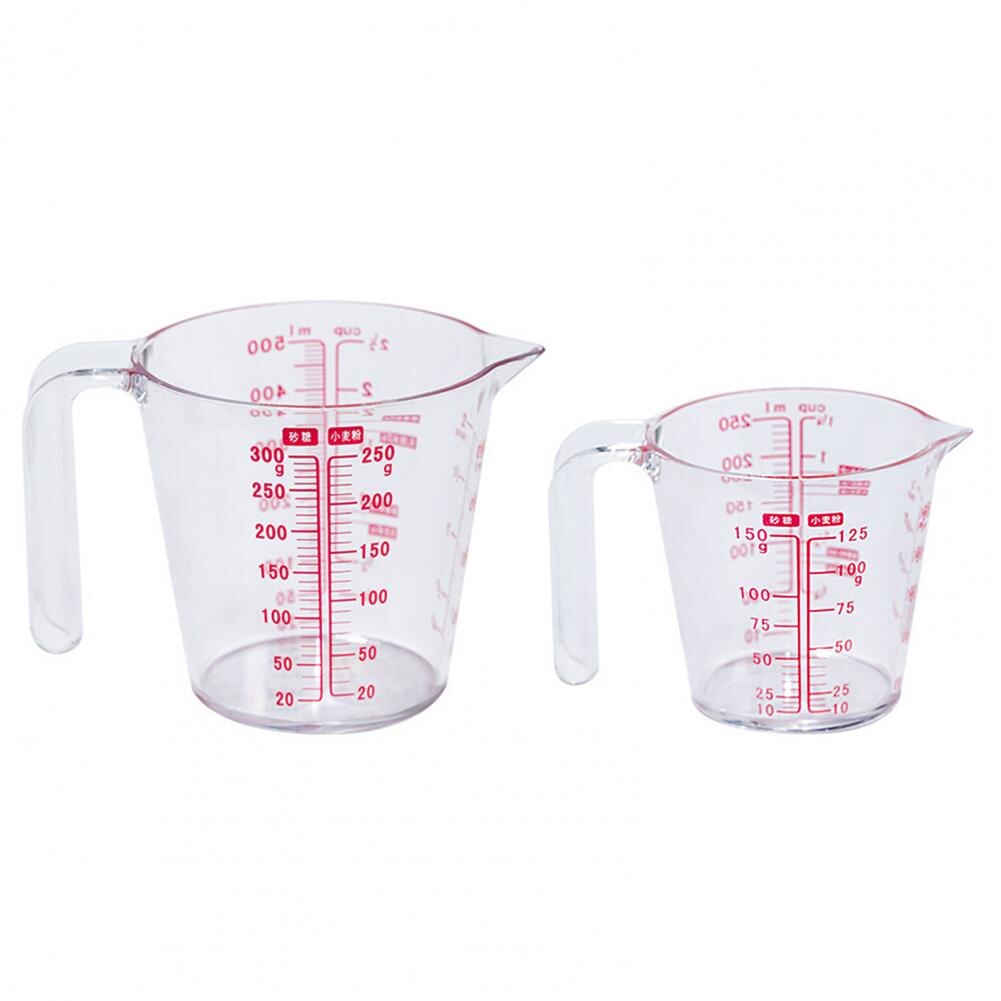 Style Portable Measuring Cup Eco-friendly Clear Scale Plastic Measuring Device Cup for Home Kitchen Supplies Products
