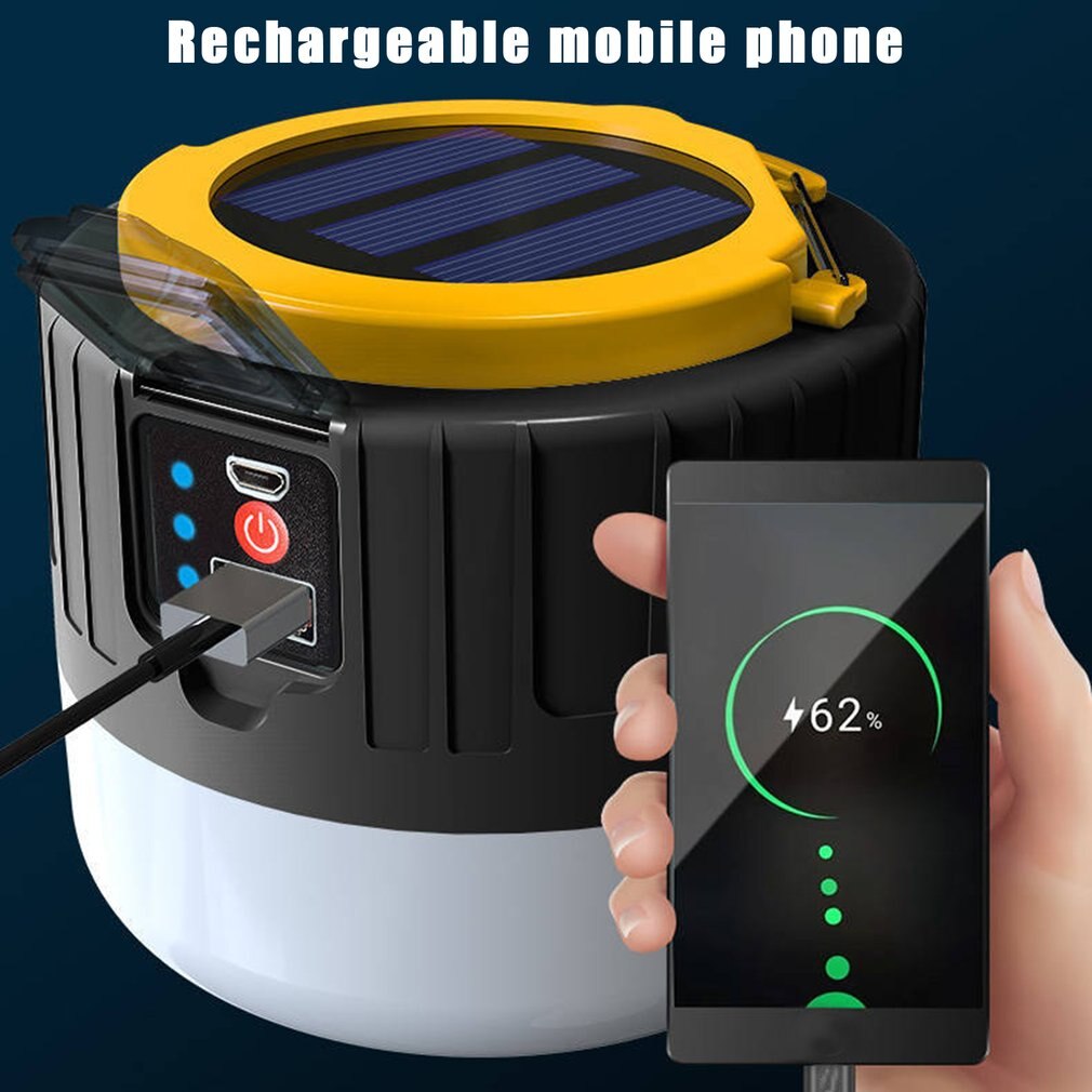 Led Solar Usb Oplaadbare Afstandsbediening Licht Milieubescherming Solar Elektrische Display Draagbare Tent Licht