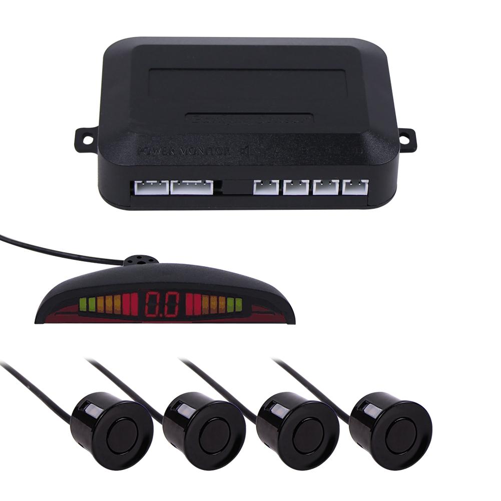 1Set Auto Parktronic Led Parking Sensor Kit Display 4 Sensoren Voor Alle Auto 'S Reverse Assistance Backup Radar Monitor System
