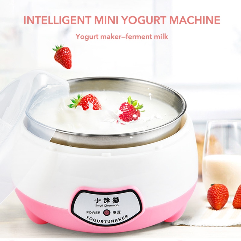 Mini yogurtera Royalstar, máquina para hacer nato, olla interior de acero inoxidable, electrodomésticos de cocina, máquina de termostato inteligente