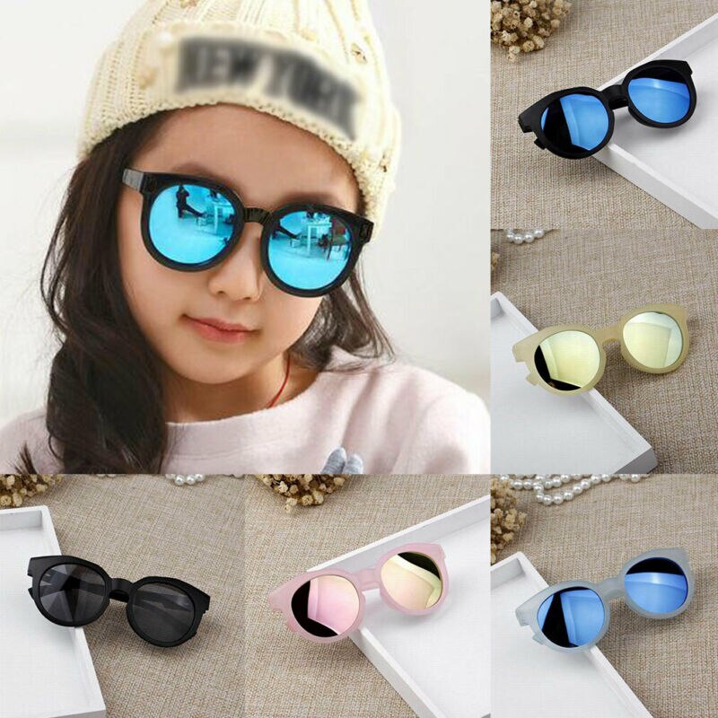 Børns drenge piger solbriller nuancer lyse linser  uv400 beskyttelse solbriller farvet barn strandlegetøj 2-8y