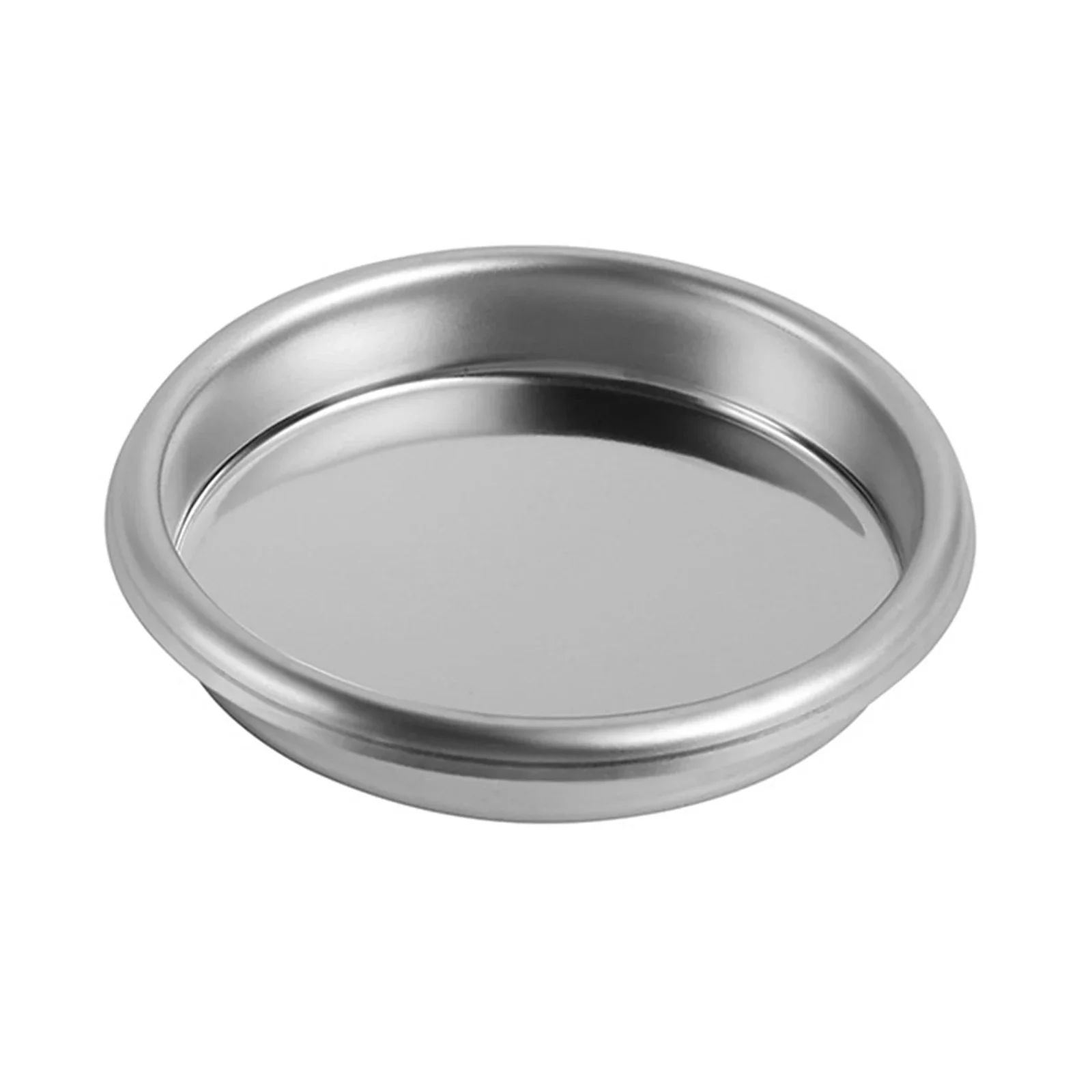 1 Stück Kaffee-Blindfilterkorb 51 58 mm Edelstahl-Filterbecher ohne Druck zum Rückspülen in halbautomatischer Kaffeemaschine: Licht Grau