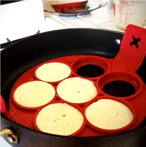 Pancake Maker Nonstick Cooking Tool Round Heart Pancake Maker Egg Cooker Pan Flip Eggs Mold Kitchen Baking Accessories