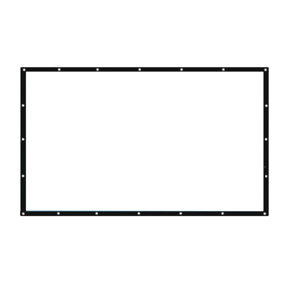 Foldable 60 inch 16:9 Projector White Projection Screen For HD Projector Home Theater Cinema Movies Party Indoor Outdor