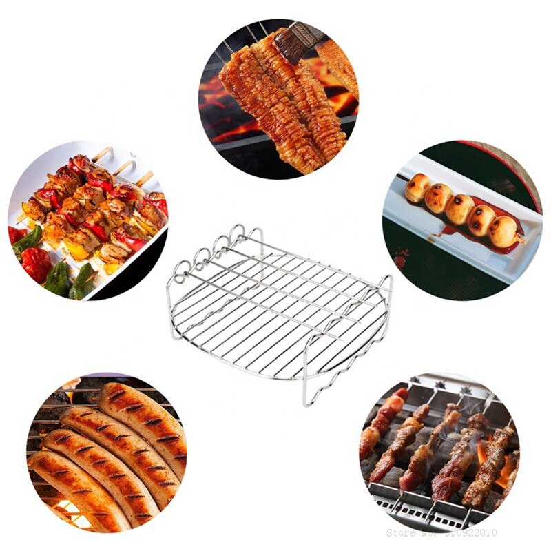 Friteuse à Air de cuisine 7-8 pouces, accessoires pour friteuse à Air Gowise Phillips Cozyna et secure Fit all 5.3QT à 5.8QT 11 pièces/ensemble