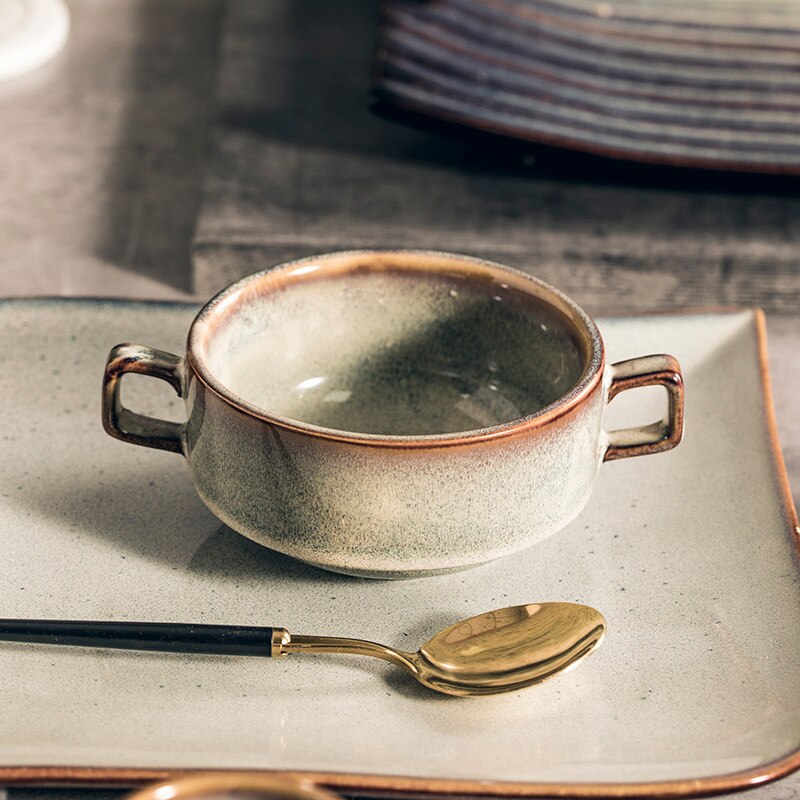 Japanese ceramic sushi dinner plate restaurant supplies kitchen tableware set nordic dessert sald plate trays decorative tea cup