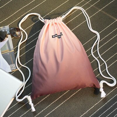 Mochila de deporte para gimnasio, bolsa deportiva impermeable con cordón perfecta para actividades en el exterior, accesorio ideal para entrenamiento, fitness y natación, para verano: D