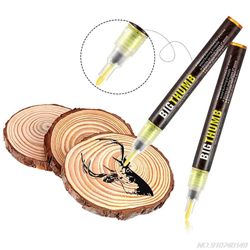 Rotulador para quemar madera, marcador quemado, pirograbado para proyectos de bricolaje, herramienta de punta fina N27 20,
